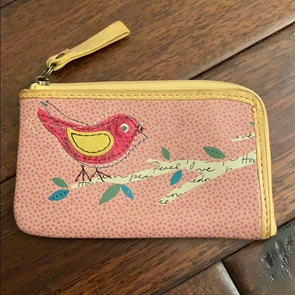 Fossil Handbags - Fossil ID card Zip Around Pouch w/ Bird
